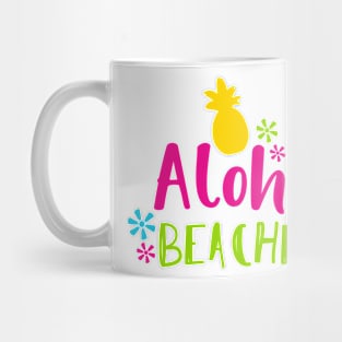 Aloha Beaches, Flowers, Pineapple, Cocktail Mug